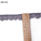 GM-45 gris 2.5cm Pom Pom Trim For Curtains
