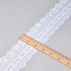 Équilibre blanc de dentelle de broderie de la guipure 6.5cm pour les vêtements supérieurs