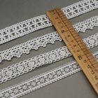 Bords blancs d'équilibre de dentelle de broderie de polyester d'OEM pour la robe