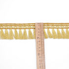 équilibre d'or métallique de frange de gland de coussin de rideau en 5cm