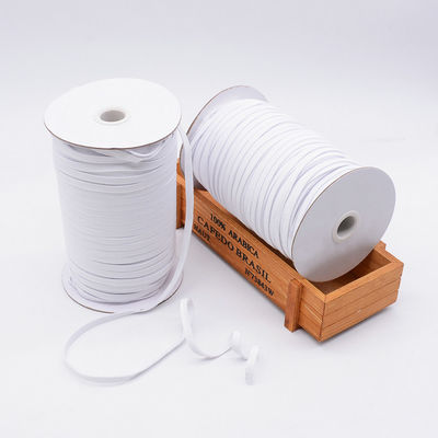 Corde plate blanche de corde de macramé de 100m/Roll 5mm